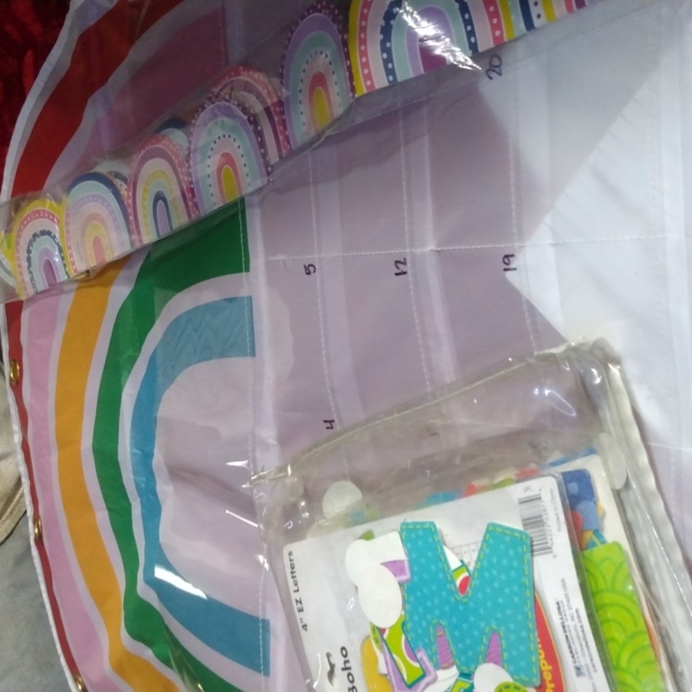 Rainbow boho classroom decor bundle